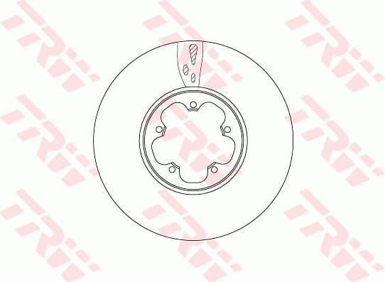 Brake Disc TRW SINGLE DF6752S