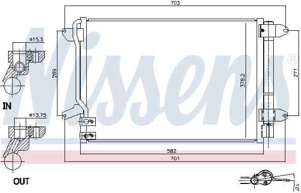 Condenser, air conditioning ** FIRST FIT ** 940238