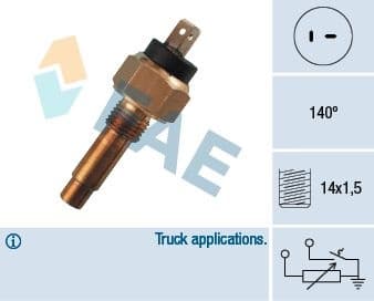 Sensor, coolant temperature 34340