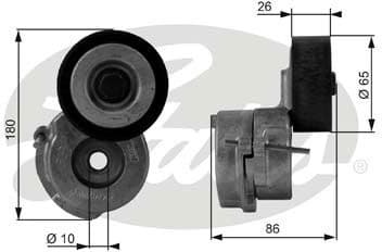 Belt Tensioner, V-ribbed belt DriveAlign™ T38440