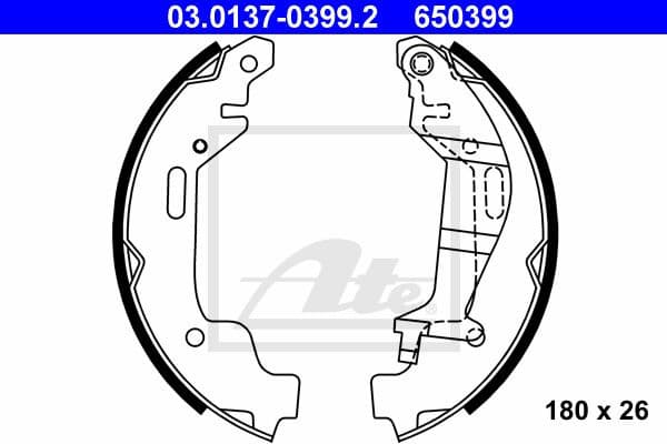 Brake Shoe Set 03.0137-0399.2