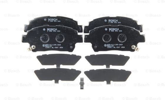 Brake Pad Set, disc brake 0986494333