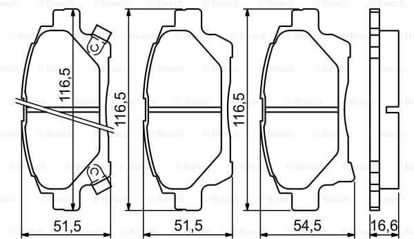 Brake Pad Set, disc brake 0986494333 - image 7