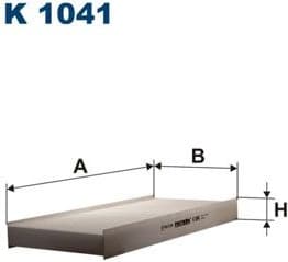 Filter, cabin air K1041
