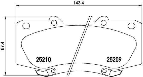 Brake pads front, Top Quality P83140