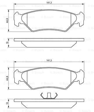 Brake Pad Set, disc brake 0986492020 - image 7