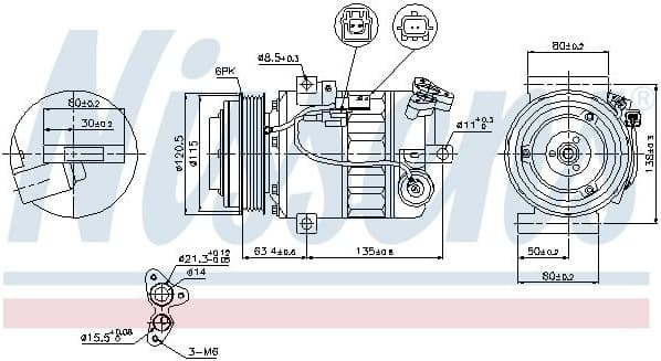 Compressor, air conditioning ** FIRST FIT ** 89394