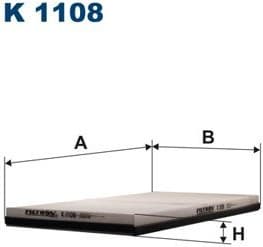 Filter, cabin air K1108