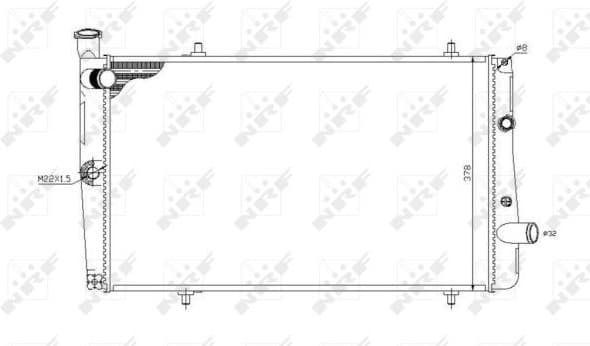 Radiator, engine cooling 54669