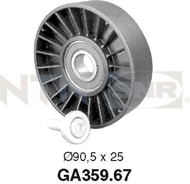 Deflection/Guide Pulley, V-ribbed belt GA359.67