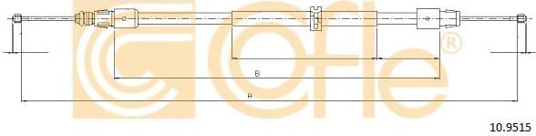 Cable Pull, parking brake 10.9515