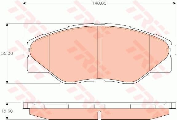 Brake Pad Set, disc brake GDB3532