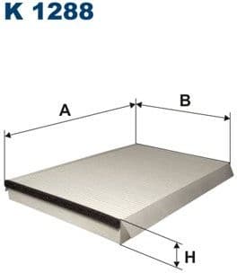 Filter, cabin air K1288