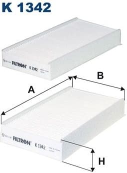 Filter, cabin air K1342-2X