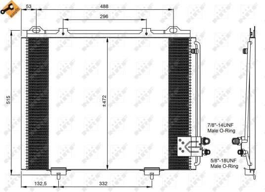 Condenser, air conditioning EASY FIT 35228