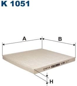 Filter, cabin air K1051
