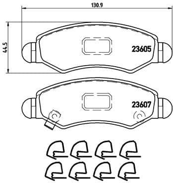 Brake Pad Set, disc brake PRIME LINE P79015