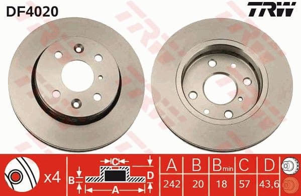 Brake Disc DF4020