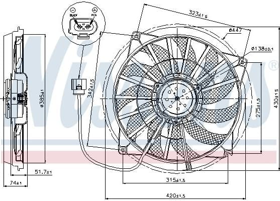 Fan, engine cooling 85637 - image 2