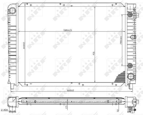 Radiator, engine cooling 53953 - image 2