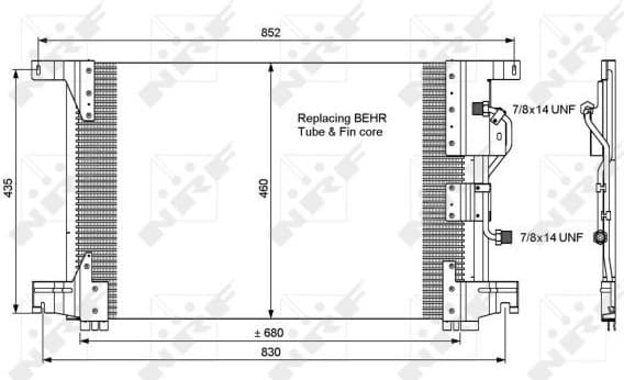 Condenser, air conditioning EASY FIT 35772