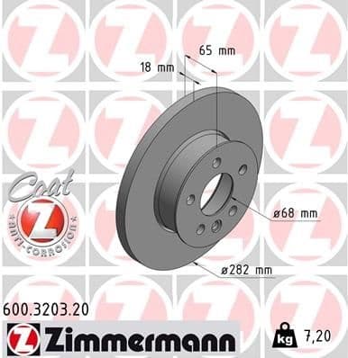 Brake Disc COAT Z 600.3203.20