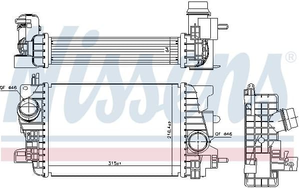 Charge Air Cooler ** FIRST FIT ** 96197