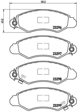 Brake Pad Set, disc brake PRIME LINE P78012