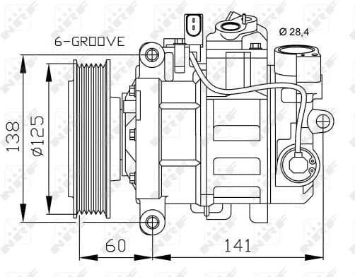 Compressor, air conditioning EASY FIT 32512