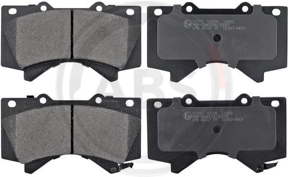 Brake Pad Set, disc brake 37701