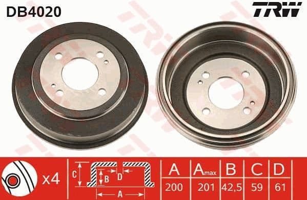 Brake Drum DB4020