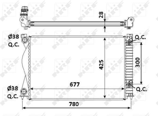 Radiator, engine cooling EASY FIT 58234 - image 2
