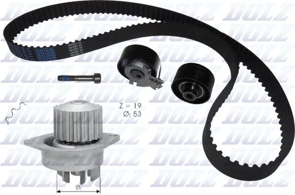 Water Pump & Timing Belt Kit KD049