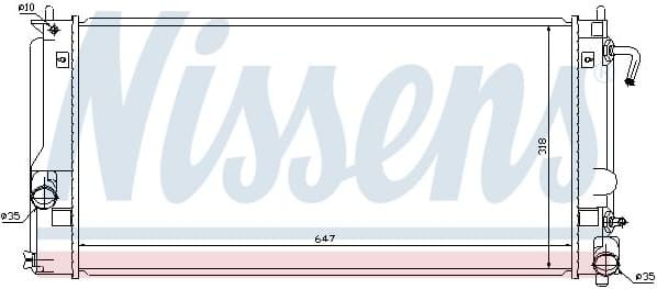 Radiator, engine cooling 64822