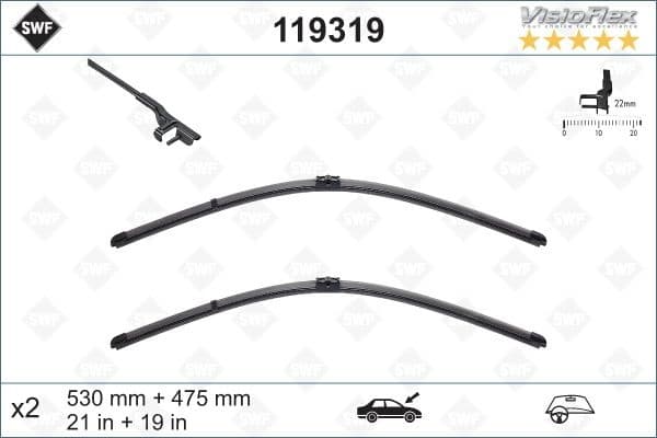 Wiper Blade DAS ORIGINAL SET 119319
