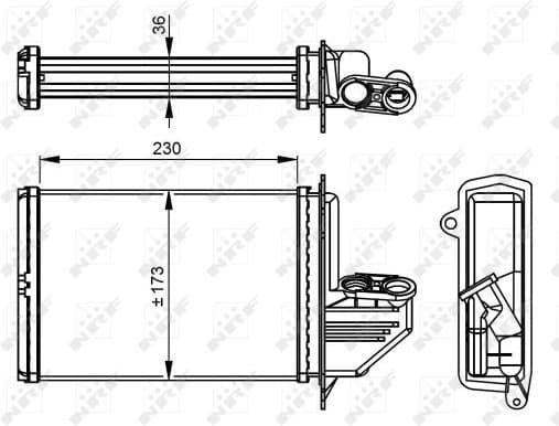 Heat Exchanger, interior heating 54294