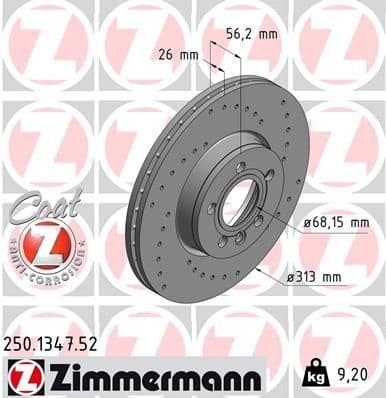 Brake Disc SPORT BRAKE DISC Z 250.1347.52