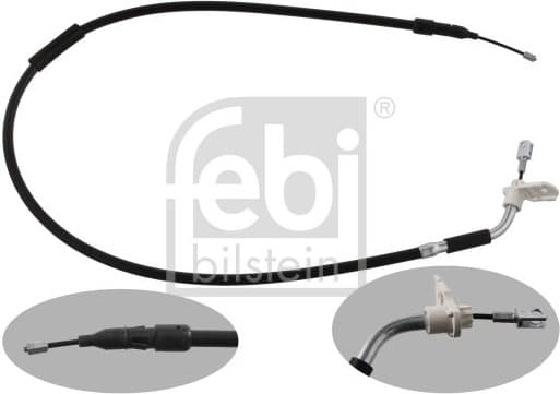 Cable Pull, parking brake 34909