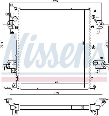 Radiator, engine cooling 646824 - image 2