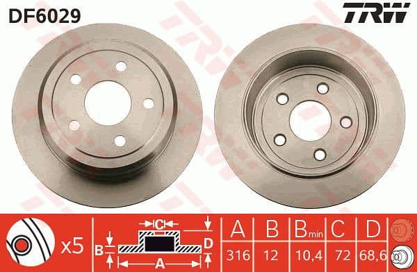 Brake Disc DF6029