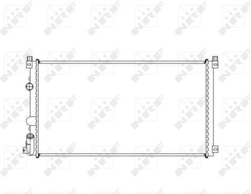 Radiator, engine cooling EASY FIT 58322