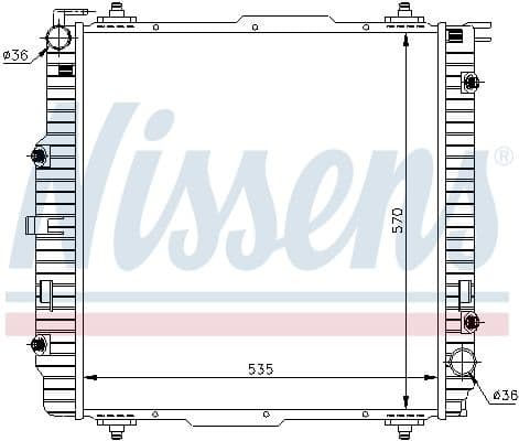 Radiator, engine cooling ** FIRST FIT ** 62599A
