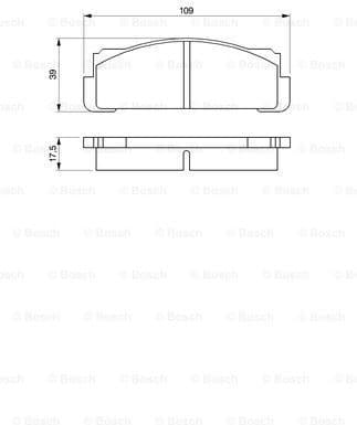 Brake Pad Set, disc brake 0986460736