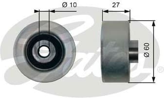 Deflection/Guide Pulley, V-ribbed belt DriveAlign™ T36431