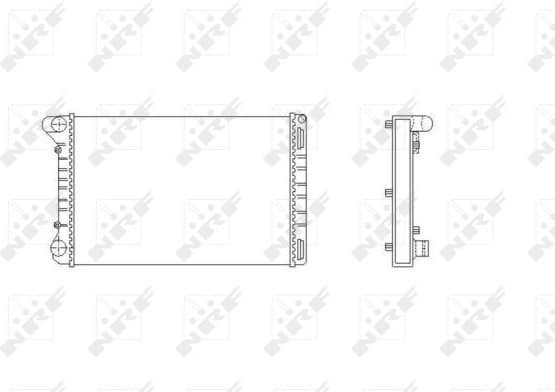 Radiator, engine cooling 53665