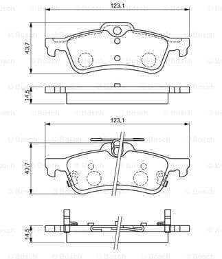 Brake Pad Set, disc brake 0986494719 - image 7