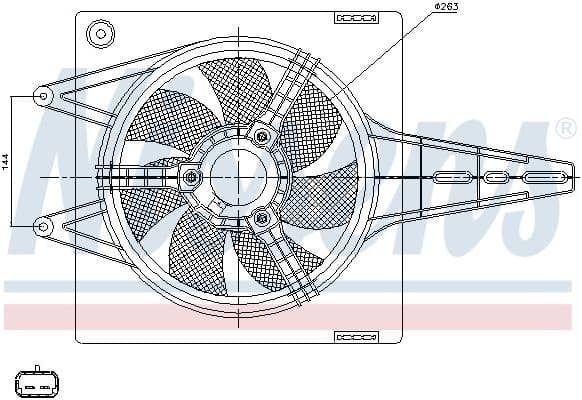 Fan, engine cooling 85427