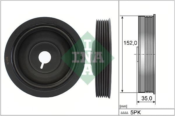 Belt Pulley, crankshaft 544005410