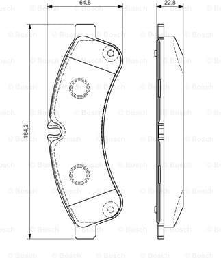 Brake Pad Set, disc brake 0986494335 - image 7