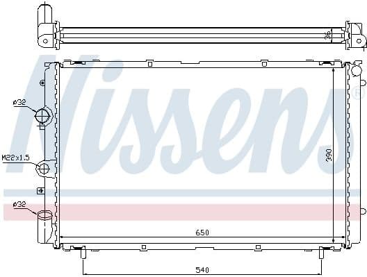 Radiator, engine cooling 63796